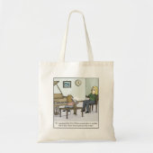 Geen tijd om Piano Lesson-Cartoon te oefenen Tote Bag (Voorkant)