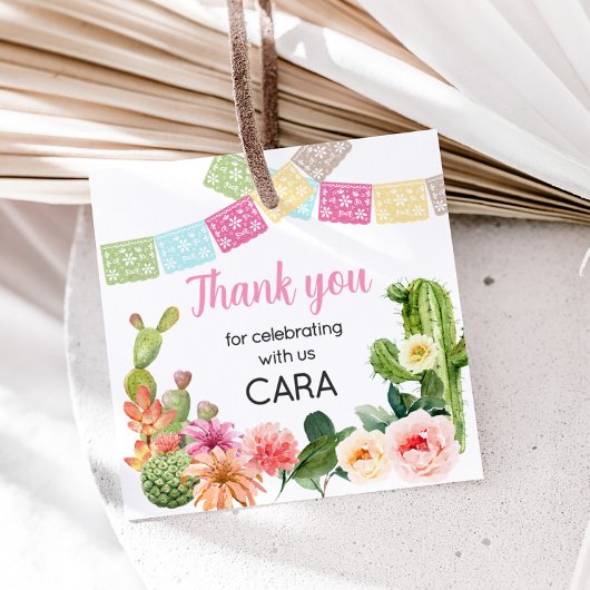 Geen tijd om Siesta Fiesta verjaardagsfeestje plei Bedankjes Labels