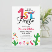 Geen tijd om Siesta Schattige eerste Fiesta verjaa Kaart (Staand voorkant)