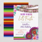 Geen tijd om siësta te vieren Let's Fiesta verjaar Kaart (Voorkant / Achterkant)