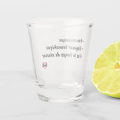 Geen tijd om te niksen shot glas (Achterkant)