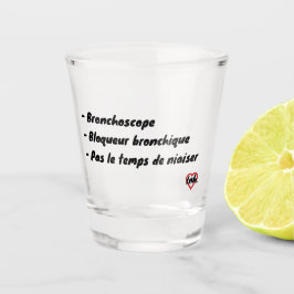 Geen tijd om te niksen shot glas