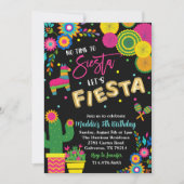 Geen tijd om te siesta Laten we feest vieren Verja Kaart (Voorkant)