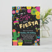 Geen tijd om te siesta Laten we feest vieren Verja Kaart (Staand voorkant)