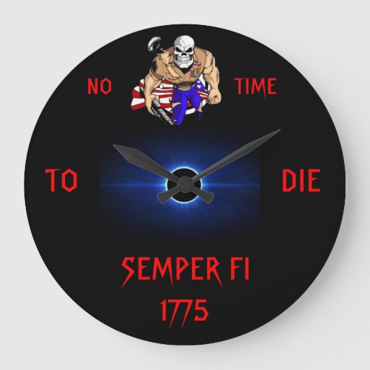 GEEN TIJD OM TE STERVEN GROTE KLOK (Voorkant)