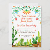 Geen tijd voor de uitnodiging van Siesta Birthday (Voorkant)