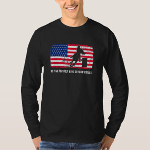 Geen tijd voor lelijke jongens of vertraagt paarde t-shirt