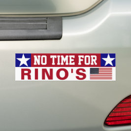 Geen Tijd Voor RINOs Bumpersticker