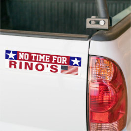 Geen tijd voor RINO's Bumpersticker
