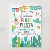 Geen tijd voor Siesta 1e verjaardag Fiesta Party Kaart (Voorkant)