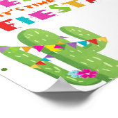 Geen tijd voor Siesta Cactus Fiesta-lijstteken Poster (Hoek)