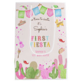 Geen tijd voor siesta fiesta mexican eerste verjaa medium cadeauzakje (Achterkant)