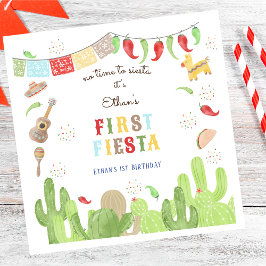 Geen tijd voor siesta fiesta mexican eerste verjaa servet