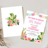 Geen tijd voor Siesta Fiesta verjaardagsfeestje Kaart