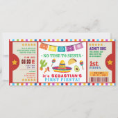 geen tijd voor siesta fista eerste verjaardag kaart (Voorkant)