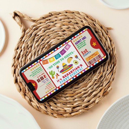 geen tijd voor siesta fista eerste verjaardag kaart