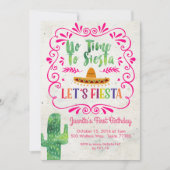 Geen tijd voor Siesta, laten we Fiesta Invitation Kaart (Voorkant)