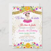 Geen tijd voor Siesta Let's Fiesta Birthday Fiesta Kaart (Voorkant)