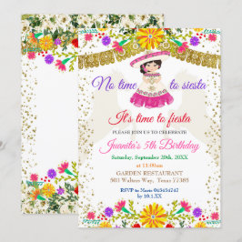 Geen tijd voor Siesta Let's Fiesta Birthday Fiesta Kaart