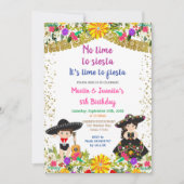 Geen tijd voor siësta, tijd voor een feestelijke v kaart (Voorkant)