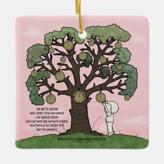 Geen TIJD Zoals het Cadeau Keramisch Ornament (Voorkant)