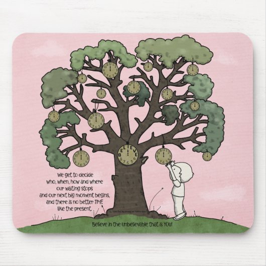 Geen TIJD Zoals het Cadeau Muismat (Voorkant)