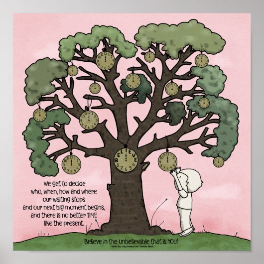 Geen TIJD Zoals het Cadeau Poster (Voorkant)