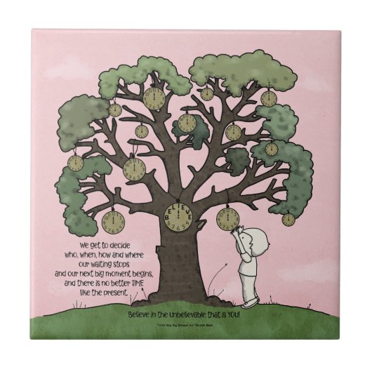 Geen TIJD Zoals het Cadeau Tegeltje (Voorkant)