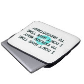 Geen tijdbeschermhoes voor laptop laptop sleeve (Voorkant onderkant)