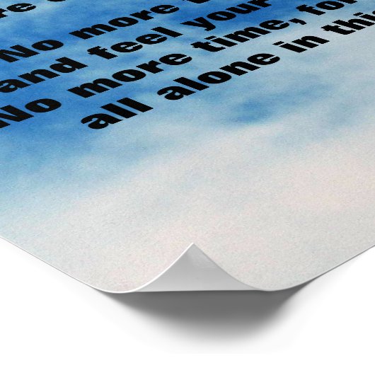 GEEN TIJDGEDICHT MEER POSTER (Hoek)