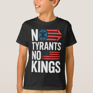 Geen Tiranen Geen Koningen Vrijheid Patriott Prote T-shirt