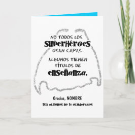 Geen todos los superhéroes usan capas. kaart