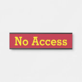 "Geen toegang" Deurbordje (Voorkant)