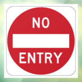 Geen Toegang Raamsticker (Vel 3)