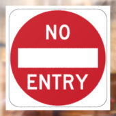 Geen Toegang Raamsticker (Vel 2)