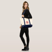 Geen toegang voetgangersbord | Impulse Canvas tas (Voorkant (model))