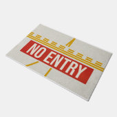 Geen toegangsdeuren, Retro Simple Mat (Schuin)