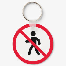 Geen toegangsteken voor voetgangers | SLEUTELHANGE