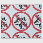 Geen toegestaan omlooppapier voor honden cadeaupapier (Vlak)