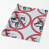 Geen toegestaan omlooppapier voor honden cadeaupapier (Uitgerold)