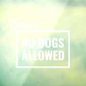 Geen toegestane afdruk, winkelbord raamsticker (Vel 3)