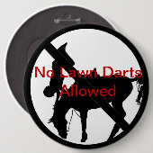 Geen toegestane eigen kunstwerken ronde button 6,0 cm (Voorkant /achterkant)
