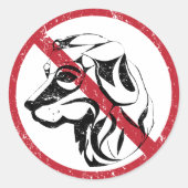Geen toegestane honden Stickers (Voorkant)