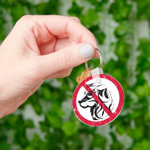 Geen toegestane Sleutelhanger honden