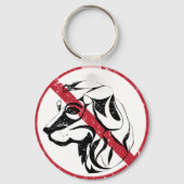 Geen toegestane Sleutelhanger honden (Achterkant)