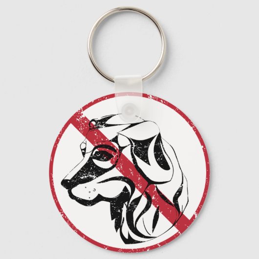 Geen toegestane Sleutelhanger honden (Achterkant)