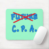 Geen toekomstig CPA-Afstuderen meer ontwerpen Muismat (Met muis)