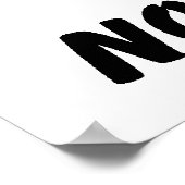 Geen toekomstige aap poster (Hoek)