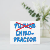 Geen toekomstige CHIROPRACTOR meer Briefkaart (Staand voorkant)