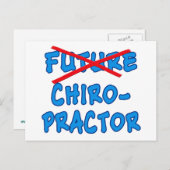 Geen toekomstige CHIROPRACTOR meer Briefkaart (Voorkant / Achterkant)
